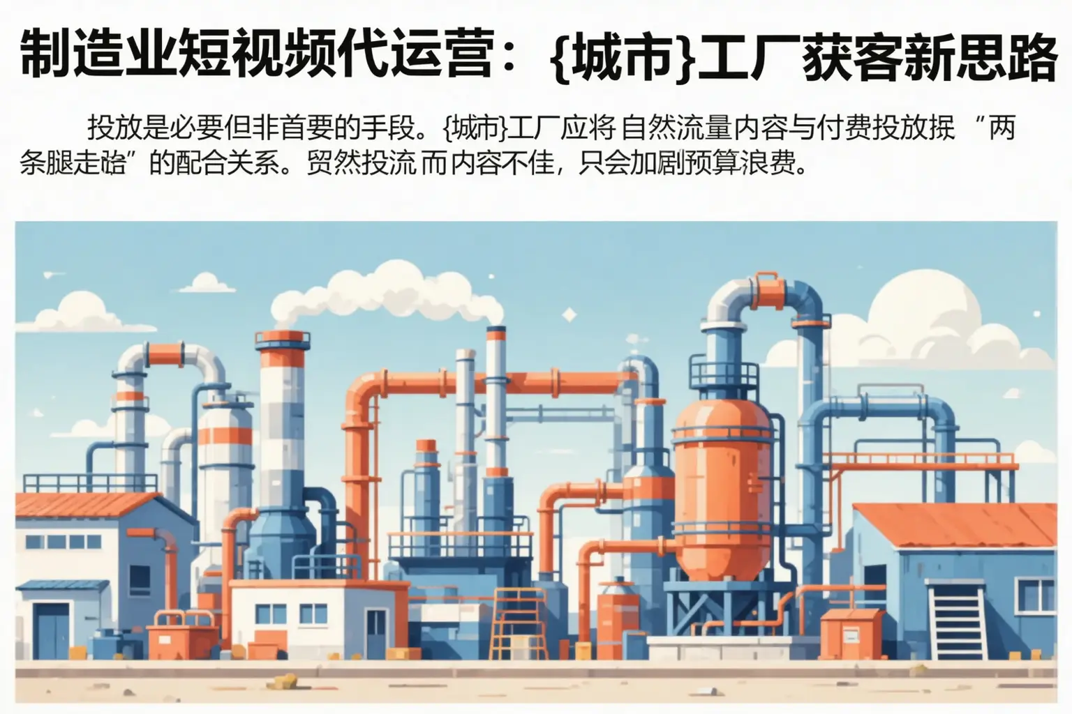 制造业短视频代运营:甘南工厂获客新思路